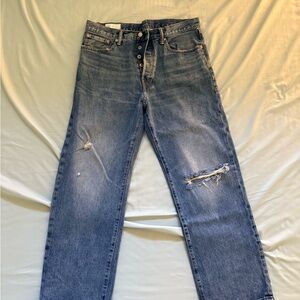 GAP Men's Relaxed Distressed Denim Jeans